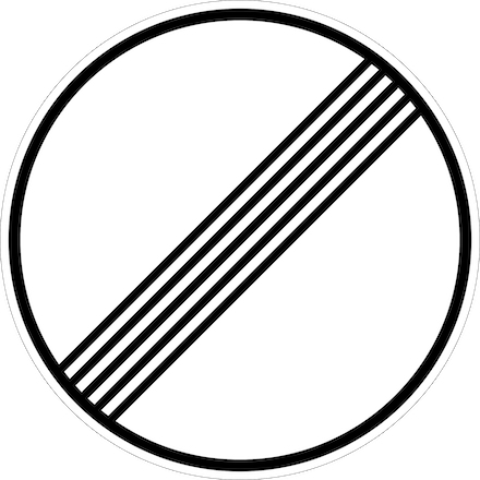 autobahn no speed limit sign