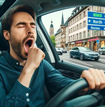 Question: 1.1.01-107 How can you tell that you are getting tired while you are driving?